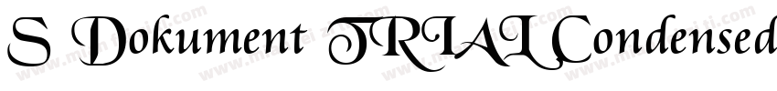 S Dokument TRIAL Condensed Bold字体转换